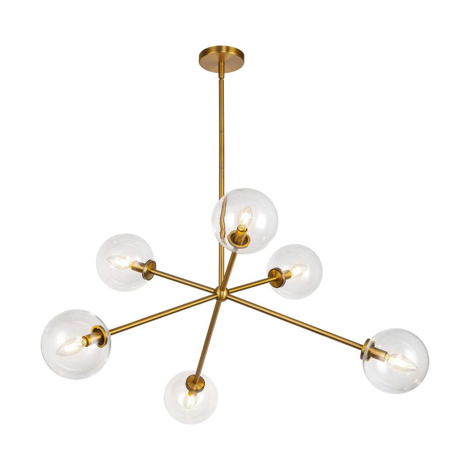 Americana 6 Light Chandelier from the Cassia Collection