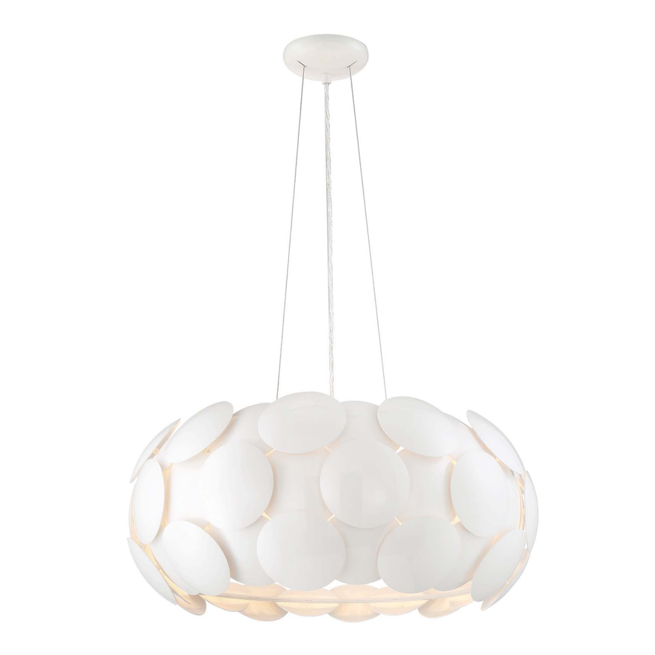 Contemporary 6 Light Chandelier from the Crown Collection
