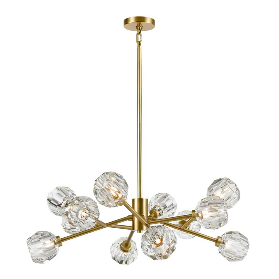 Contemporary 12 Light Chandelier from the Parisian Collection