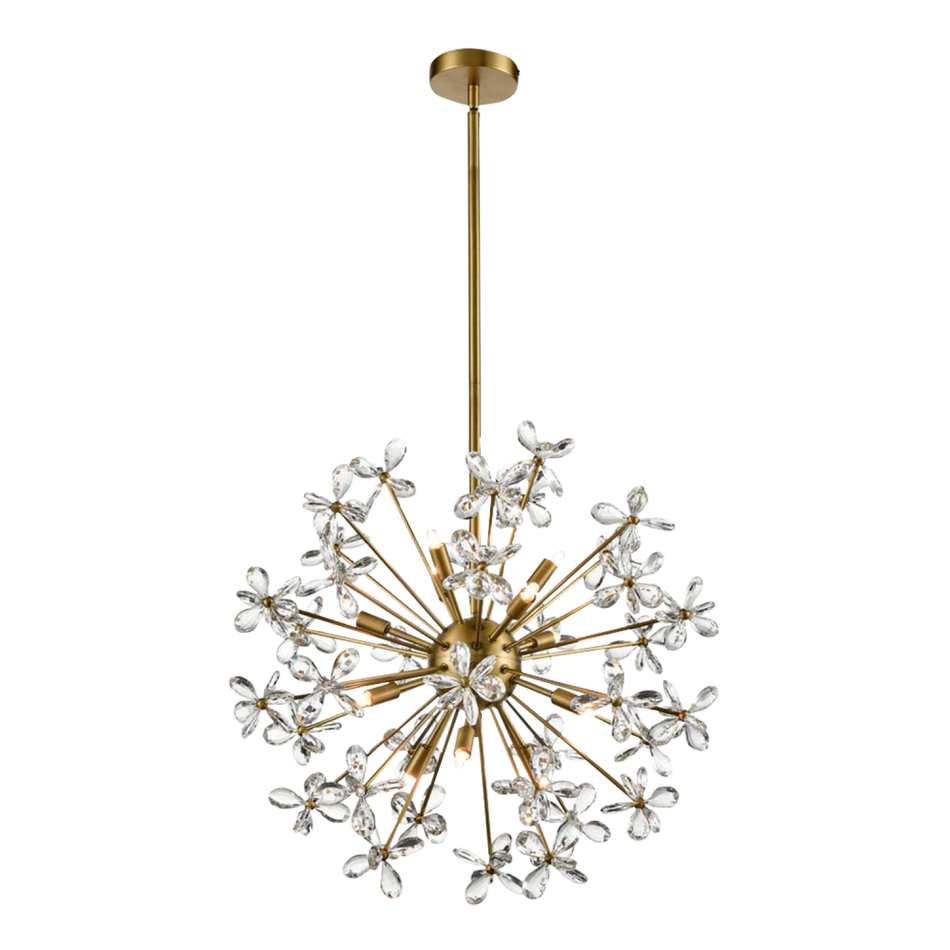 Contemporary 12 Light Chandelier from the Adelle Collection