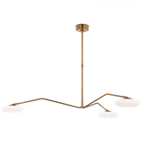 Modern 1 Light Chandelier from the Brindille Collection
