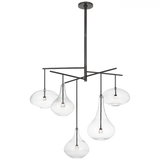 Modern 1 Light Chandelier from the Lomme Collection