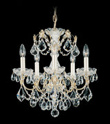 Century 5 Light 120V Chandelier with Clear Heritage Handcut Crystal