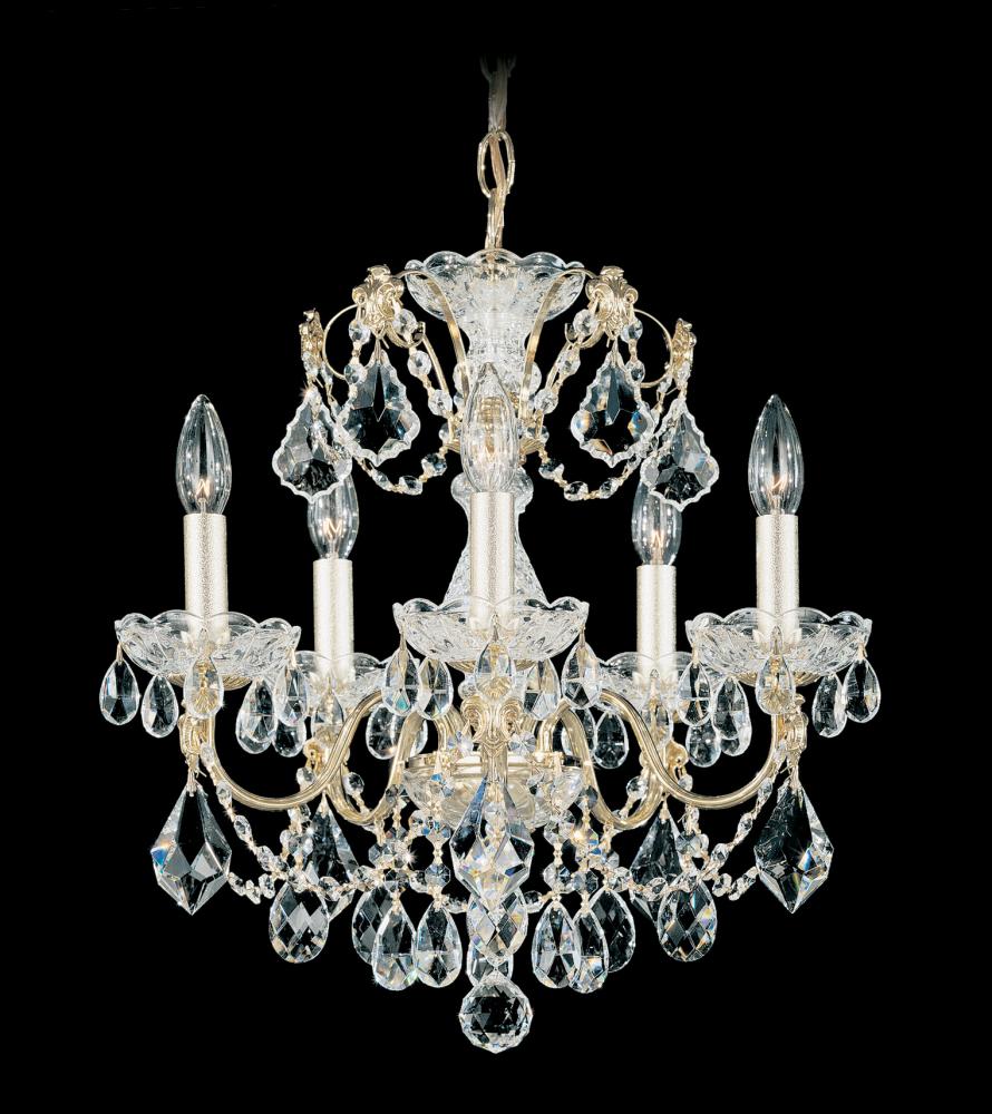 Century 5 Light 120V Chandelier with Clear Heritage Handcut Crystal