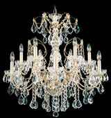 Century 12 Light 120V Chandelier with Clear Heritage Handcut Crystal