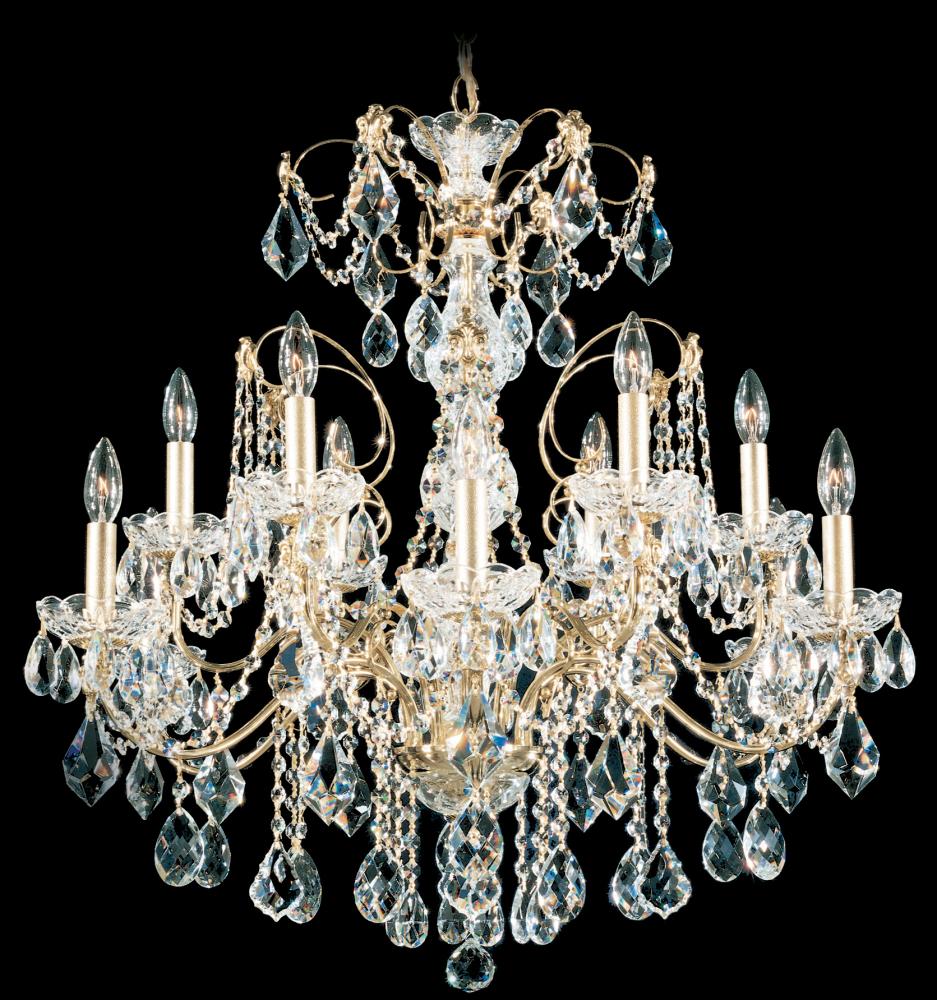 Century 12 Light 120V Chandelier with Clear Heritage Handcut Crystal