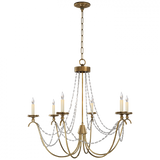 Casual 6 Light Chandelier from the Marigot Collection