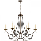 Casual 6 Light Chandelier from the Marigot Collection
