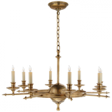 Traditional 8 Light Chandelier from the Leaf and Arrow Collection