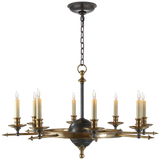 Traditional 8 Light Chandelier from the Leaf and Arrow Collection