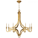Modern 8 Light Chandelier from the Mykonos Collection