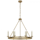 Modern 6 Light Chandelier from the Launceton Collection