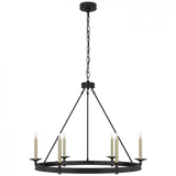 Modern 6 Light Chandelier from the Launceton Collection