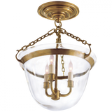 Traditional Semi-Flush Mount from the Country Bell Jar Collection