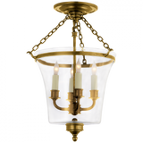 Traditional Semi-Flush Mount from the Sussex Bell Jar Collection
