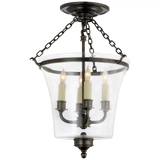 Traditional Semi-Flush Mount from the Sussex Bell Jar Collection