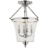 Traditional Semi-Flush Mount from the Sussex Bell Jar Collection
