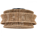 Modern Drum Shade Semi-Flush Mount from the Antigua Collection