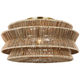 Modern Drum Shade Semi-Flush Mount from the Antigua Collection