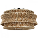 Modern Drum Shade Semi-Flush Mount from the Antigua Collection
