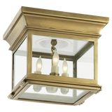 Traditional Cage Flush Mount from the Club Square Collection