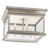 Traditional Cage Flush Mount from the Club Square Collection