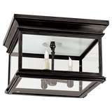 Traditional Cage Flush Mount from the Club Square Collection