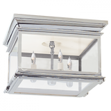 Traditional Cage Flush Mount from the Club Square Collection