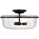 Traditional Bowl Semi-Flush Mount from the Lorford Collection