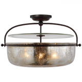 Traditional Bowl Semi-Flush Mount from the Lorford Collection