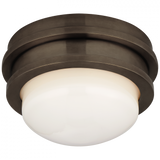 Modern Drum Shade Flush Mount from the Launceton Collection