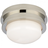 Modern Drum Shade Flush Mount from the Launceton Collection