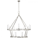 Casual 20 Light Chandelier from the Darlana Ring Collection