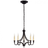 Modern 5 Light Chandelier from the Mykonos Collection
