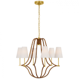 Traditional 6 Light Chandelier from the Biscayne Collection
