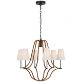 Traditional 6 Light Chandelier from the Biscayne Collection