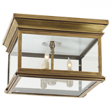 Traditional Cage Flush Mount from the Club Square Collection