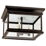 Traditional Cage Flush Mount from the Club Square Collection