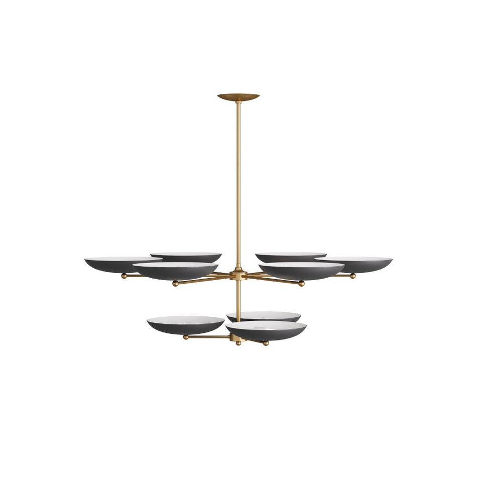 Modern 9 Light Chandelier from the Griffith Collection