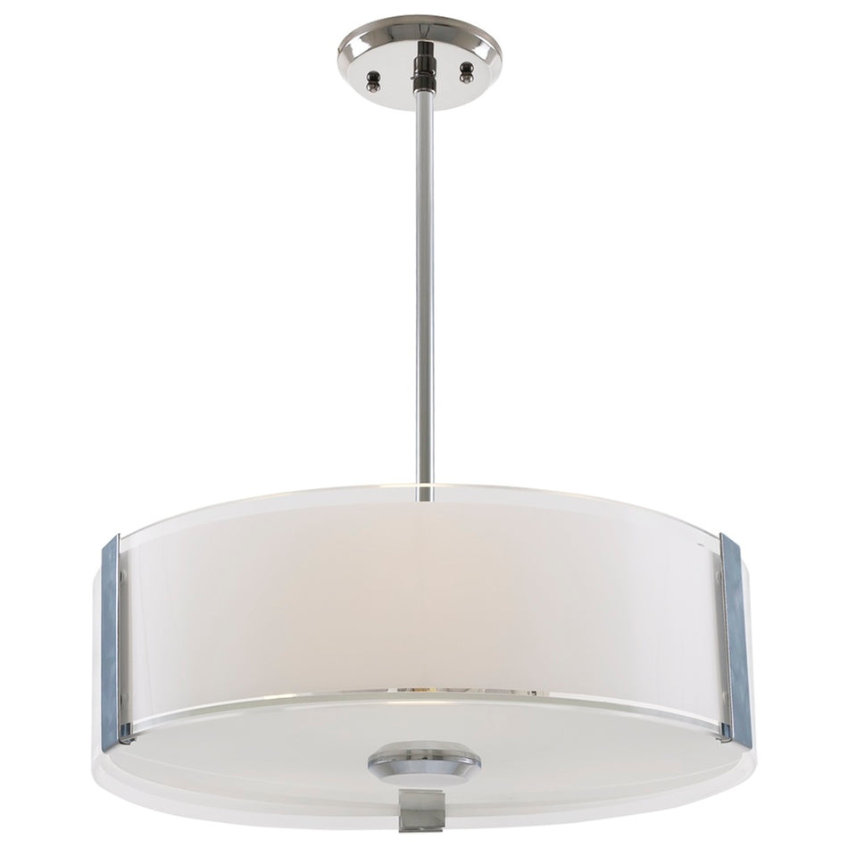 Contemporary Drum Shade Pendant from the Zurich Collection