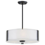 Contemporary Drum Shade Pendant from the Zurich Collection