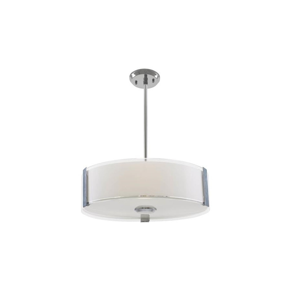 Contemporary Drum Shade Pendant from the Zurich Collection