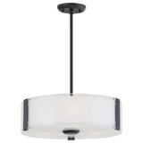 Contemporary Drum Shade Pendant from the Zurich Collection
