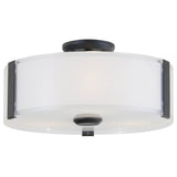 Contemporary Drum Shade Flush Mount from the Zurich Collection