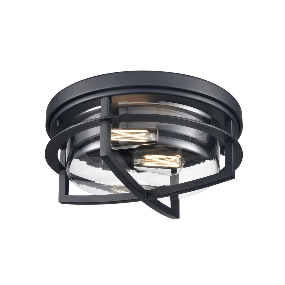 Transitional Exterior Flush Mount from the Five Points Collection