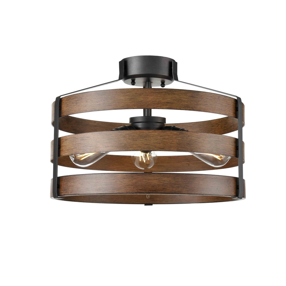 Transitional Semi-Flush Mount from the Fort Garry Collection