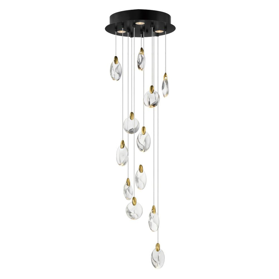 Multi Light Pendant from the Pebble Collection