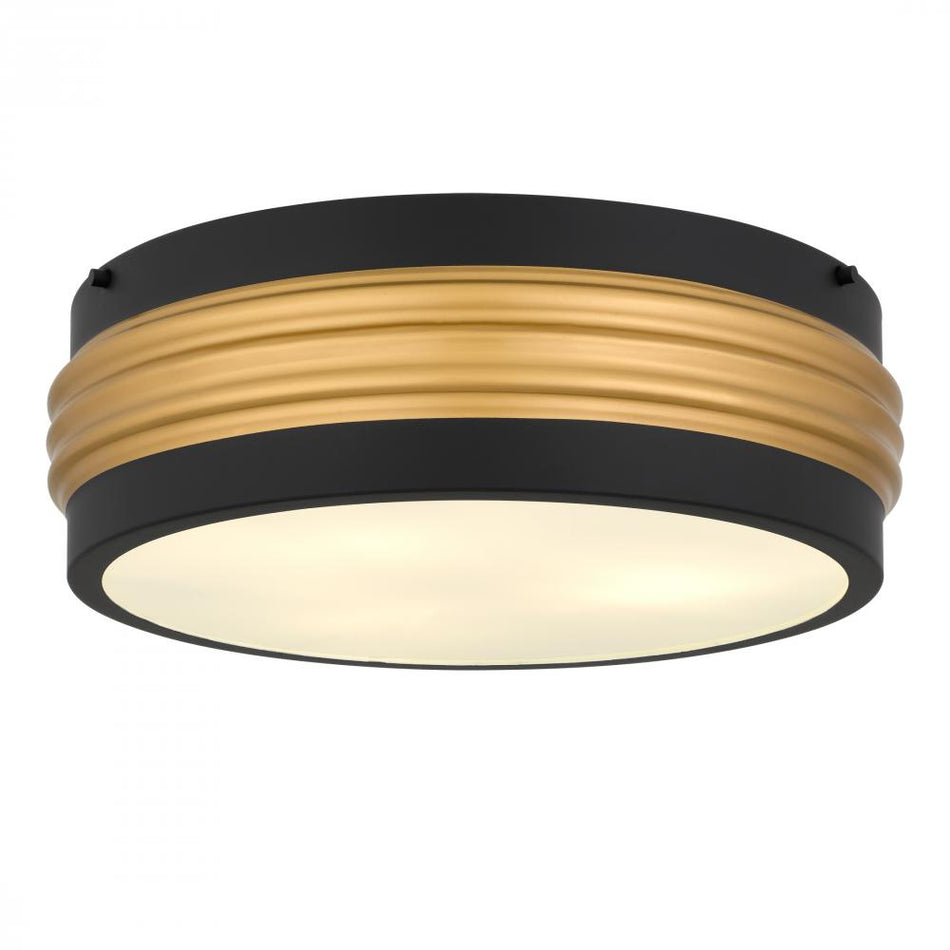 Transitional Drum Shade Flush Mount from the Emmett Collection