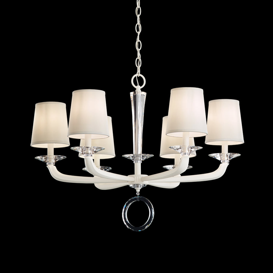 Traditional 6 Light Chandelier from the Emilea Collection
