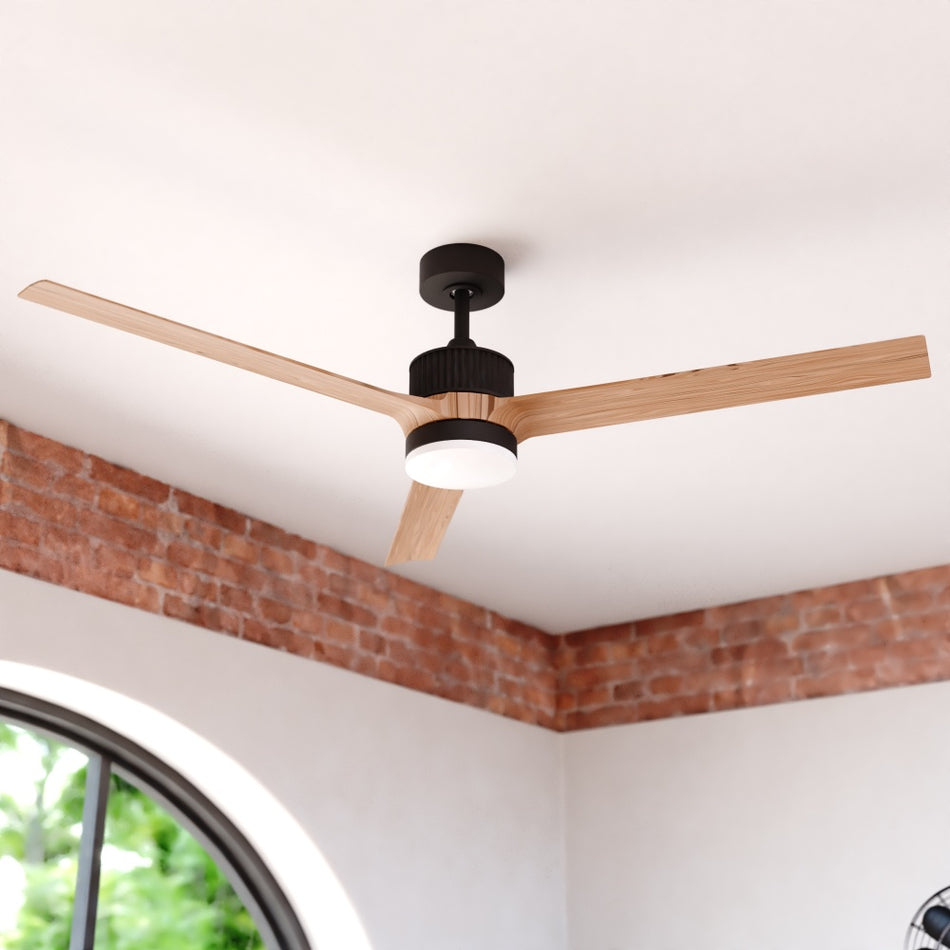 Ruston 60-in. LED Ceiling Fan Matte Black